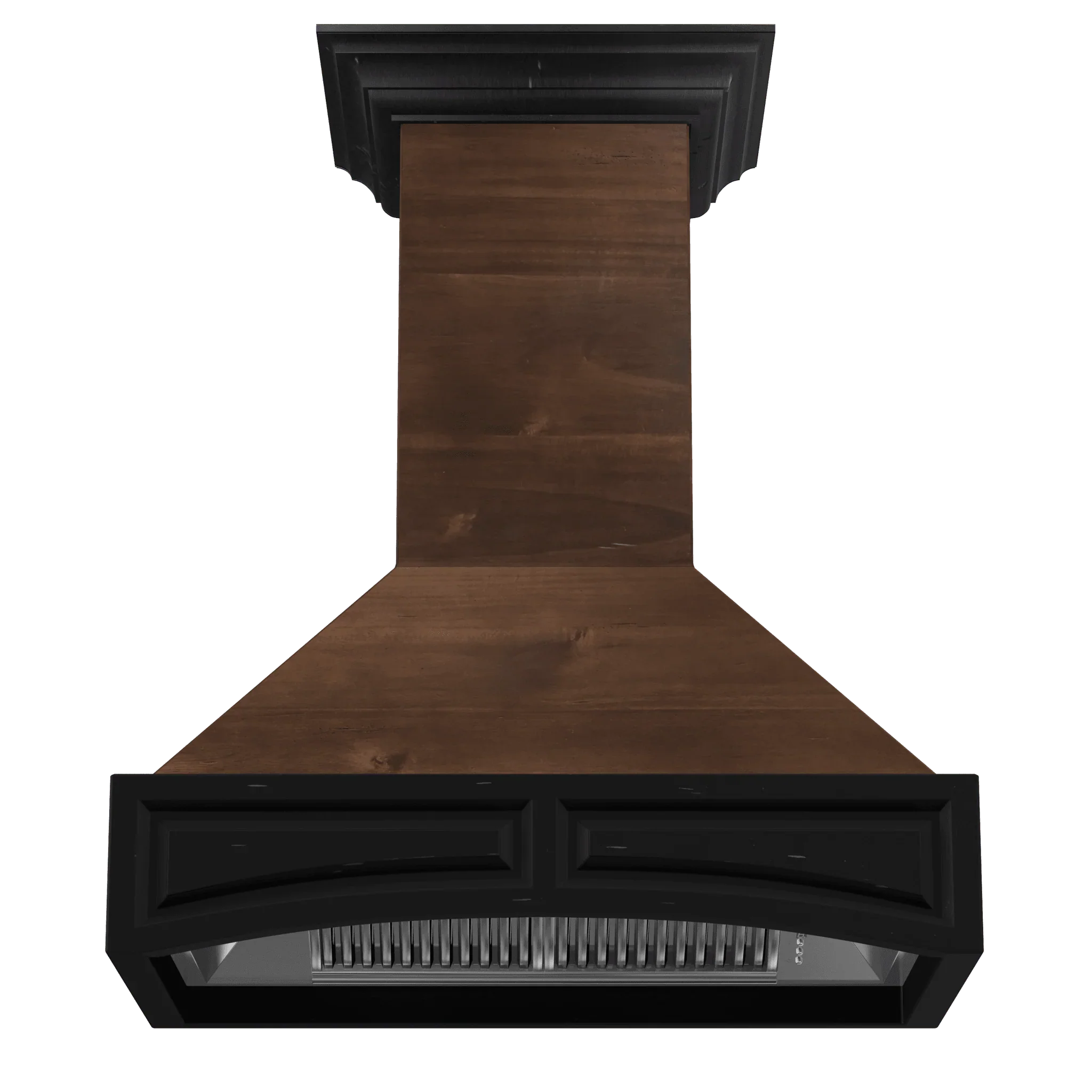 ZLINE 30-Inch Wooden Wall Mount Range Hood in Antigua and Walnut - Includes Dual Remote Motor (321AR-RD-30)