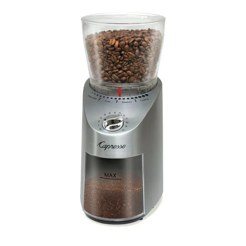 Capresso 575.05 Infinity Plus Conical Burr Grinder (Stainless Steel)