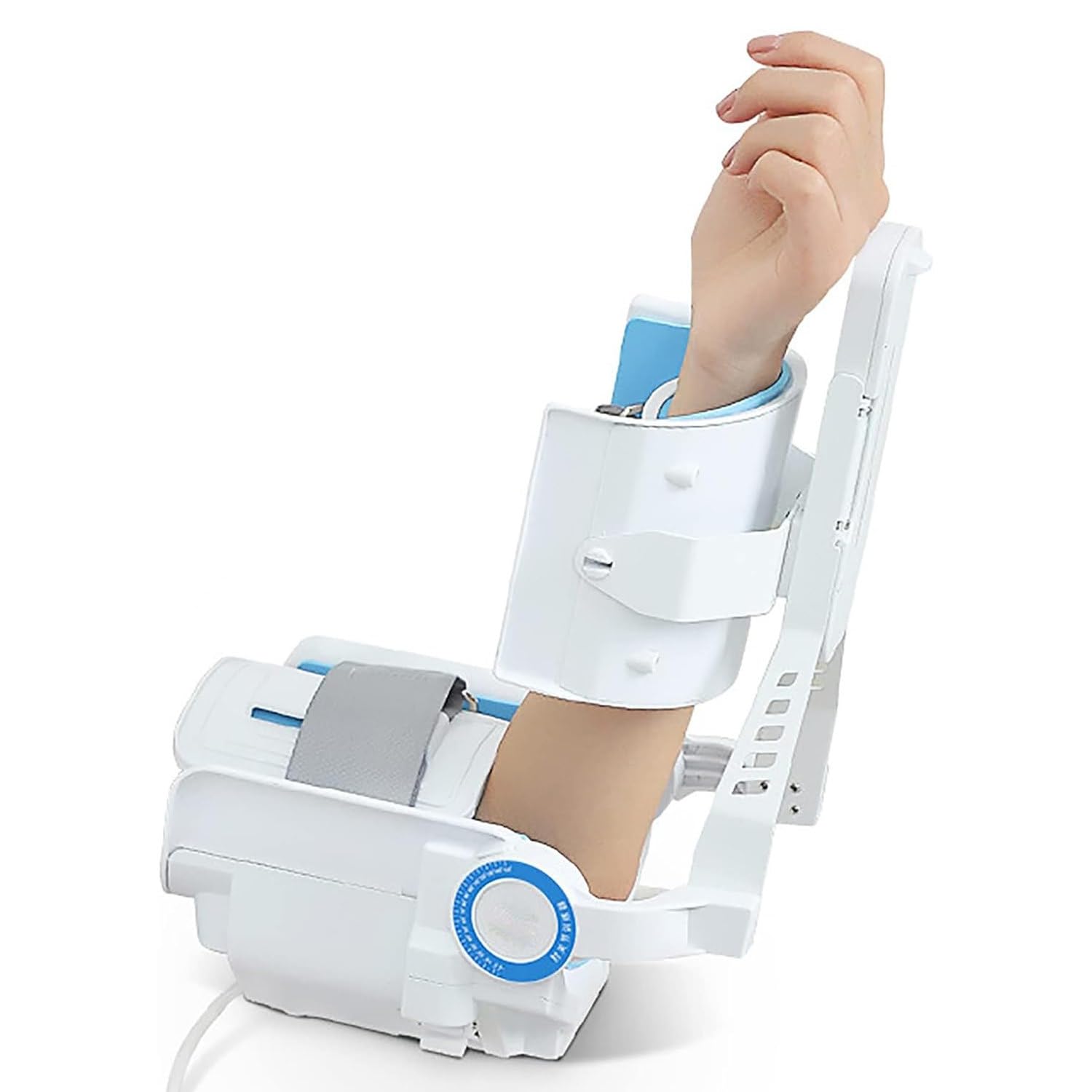 Hinged Elbow Brace Arm Exerciser,Electric Elbow Joint Rehabilitation Device,-5~150°Full-Angle Exercise and Adjustable Speed w/Remote