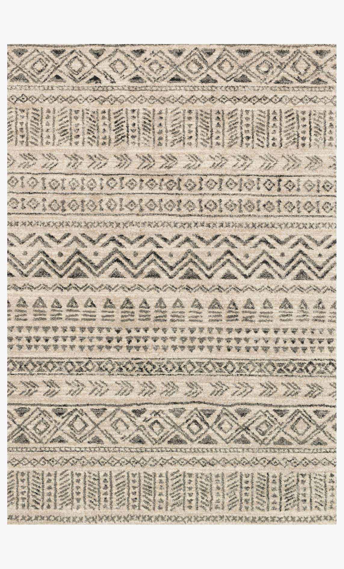 Loloi Emory Collection - Transitional Power Loomed Rug in Stone & Graphite (EB-10)