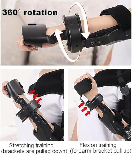 Remote Control Elbow Rehabilitation Device - Hinged Elbow Brace with Smart Timing for Upper Arm Support & Injury Recovery - Ideal for Physical Therapy & Rehabilitation