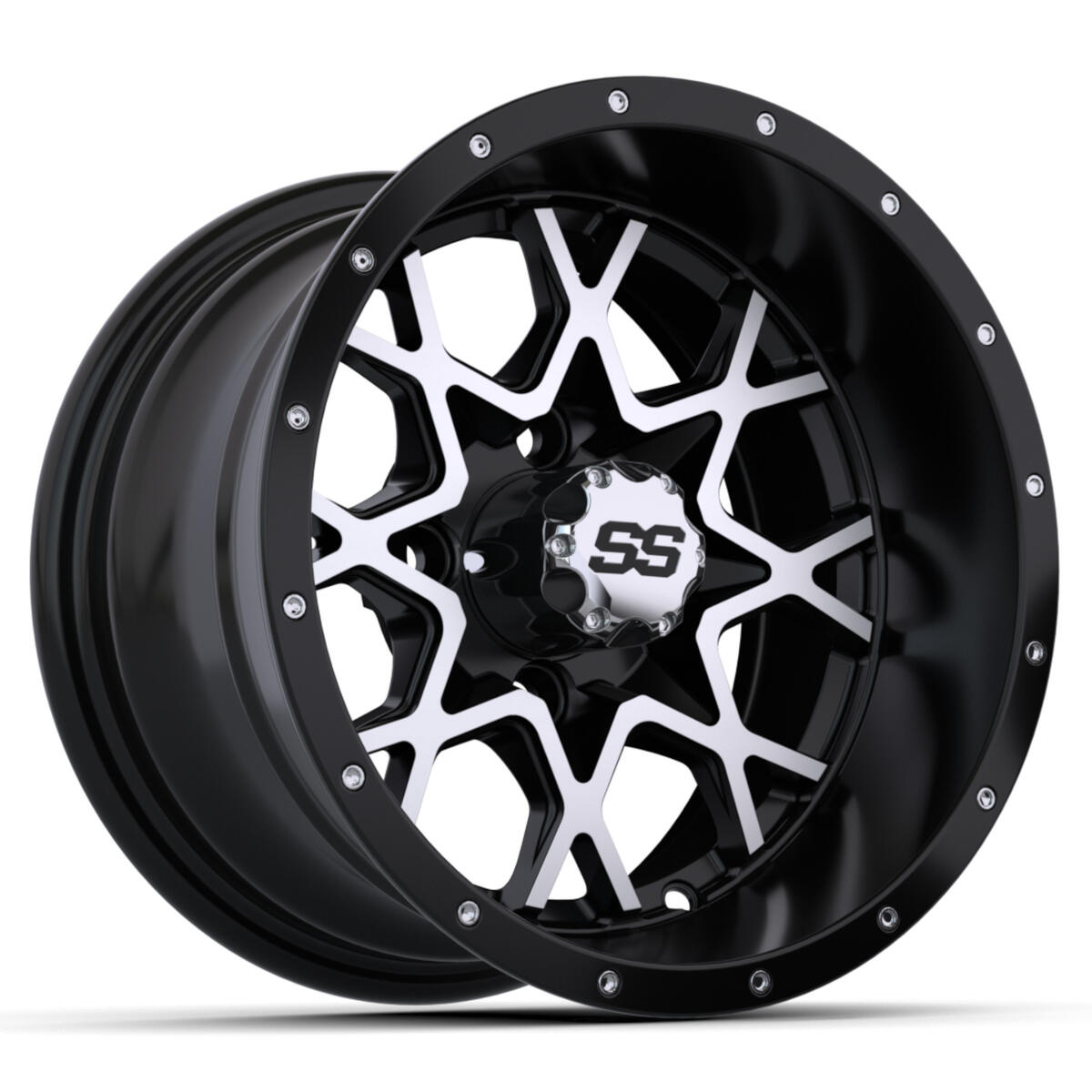 12′′ GTW® Vortex Matte Black & Machined Wheel