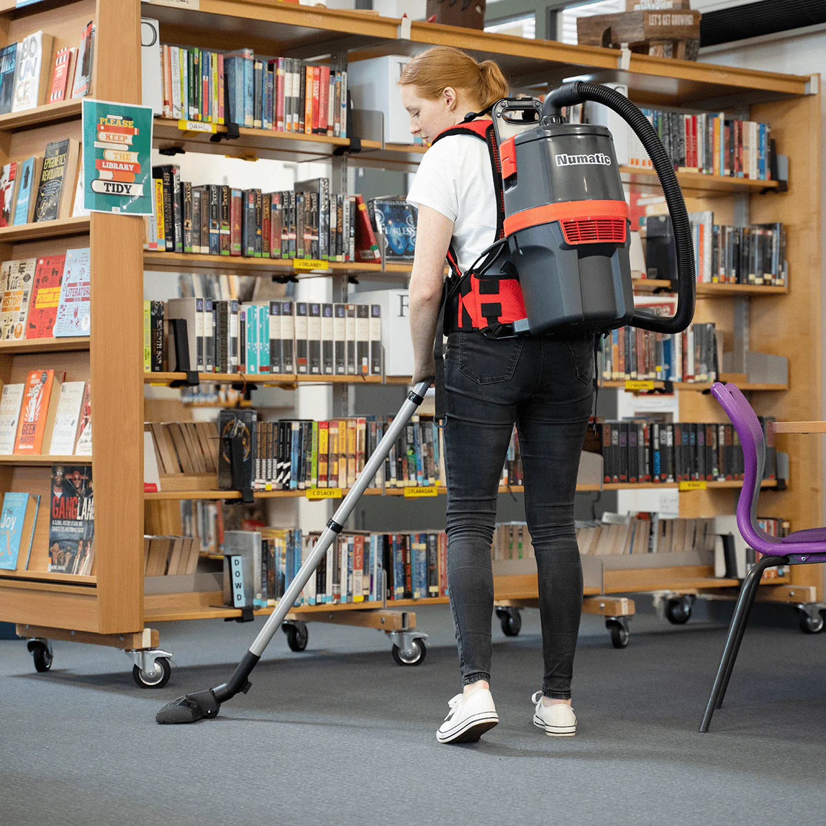 NaceCare RBV150NXH Battery Powered HEPA Backpack Vacuum
