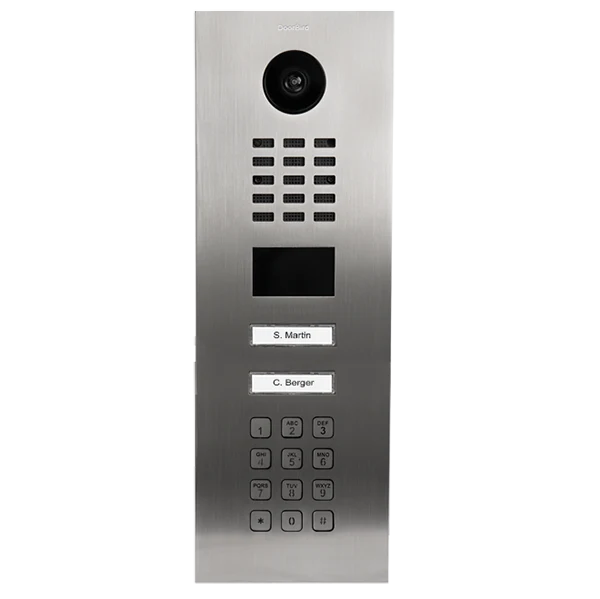 DoorBird D2102KV IP Video Door Station, 2 Call Button in  Stainless Steel V4A