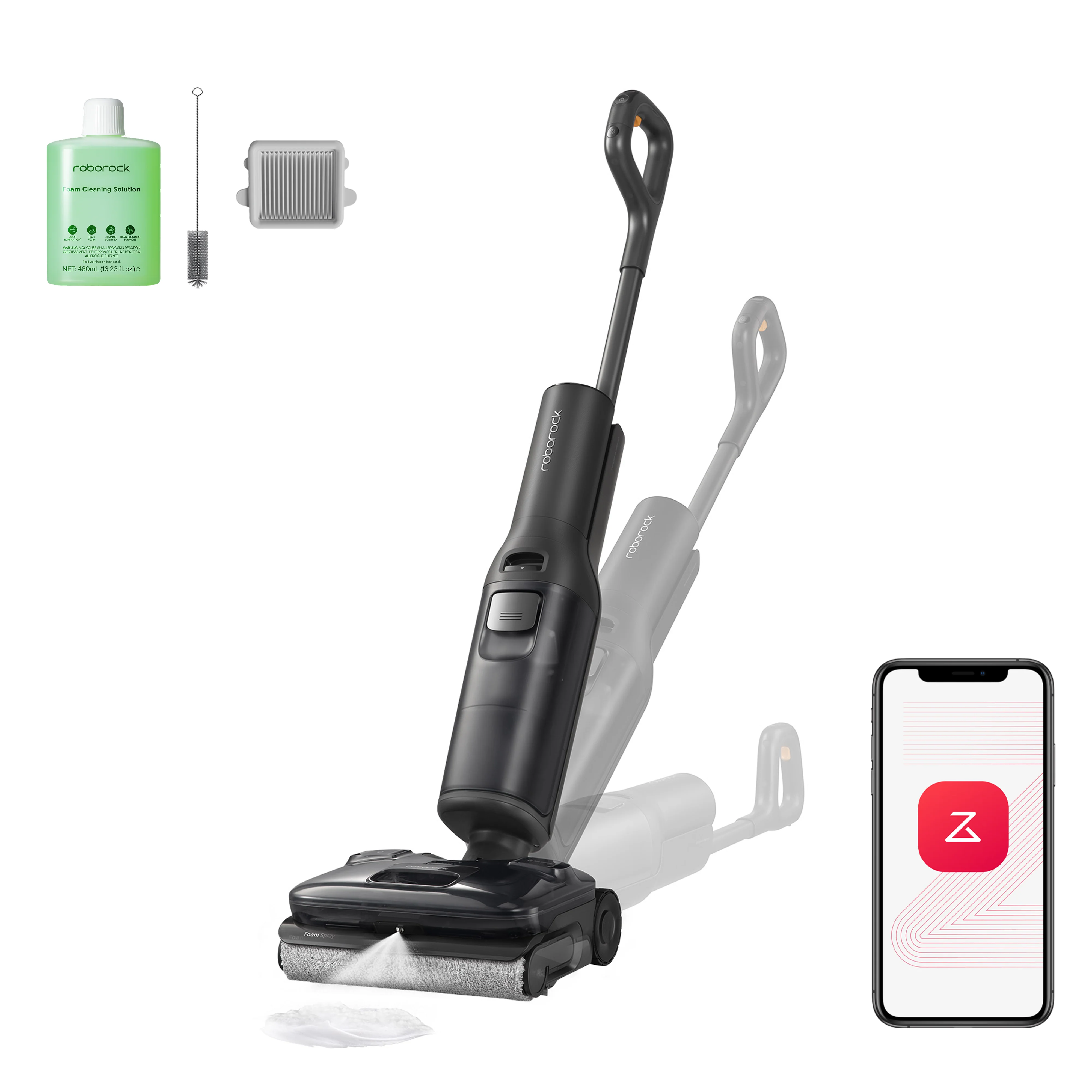 Roborock F25 ACE Pro Wet & Dry Vacuum with JetFoaming Cleaning