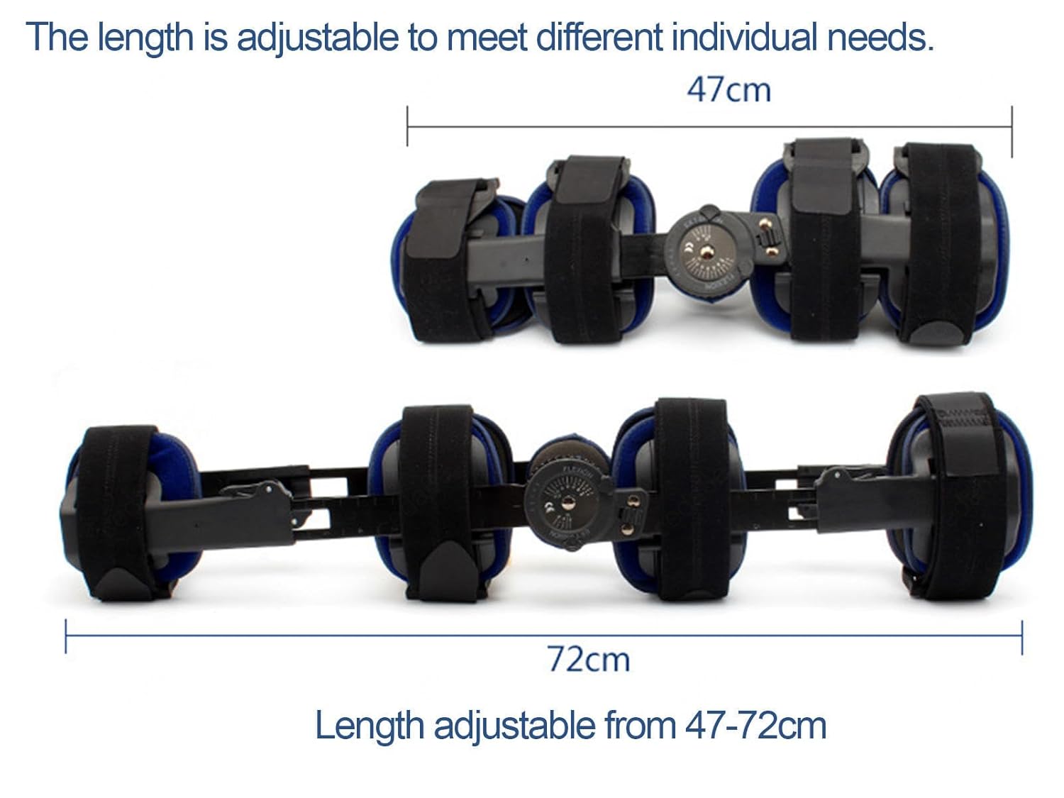 Hinged Rom Knee Brace for Men Women Adjustable Knee Brace for Recovery After Surgery, Meniscus Tear, Ligament Strain, Fracture Fixation Brace