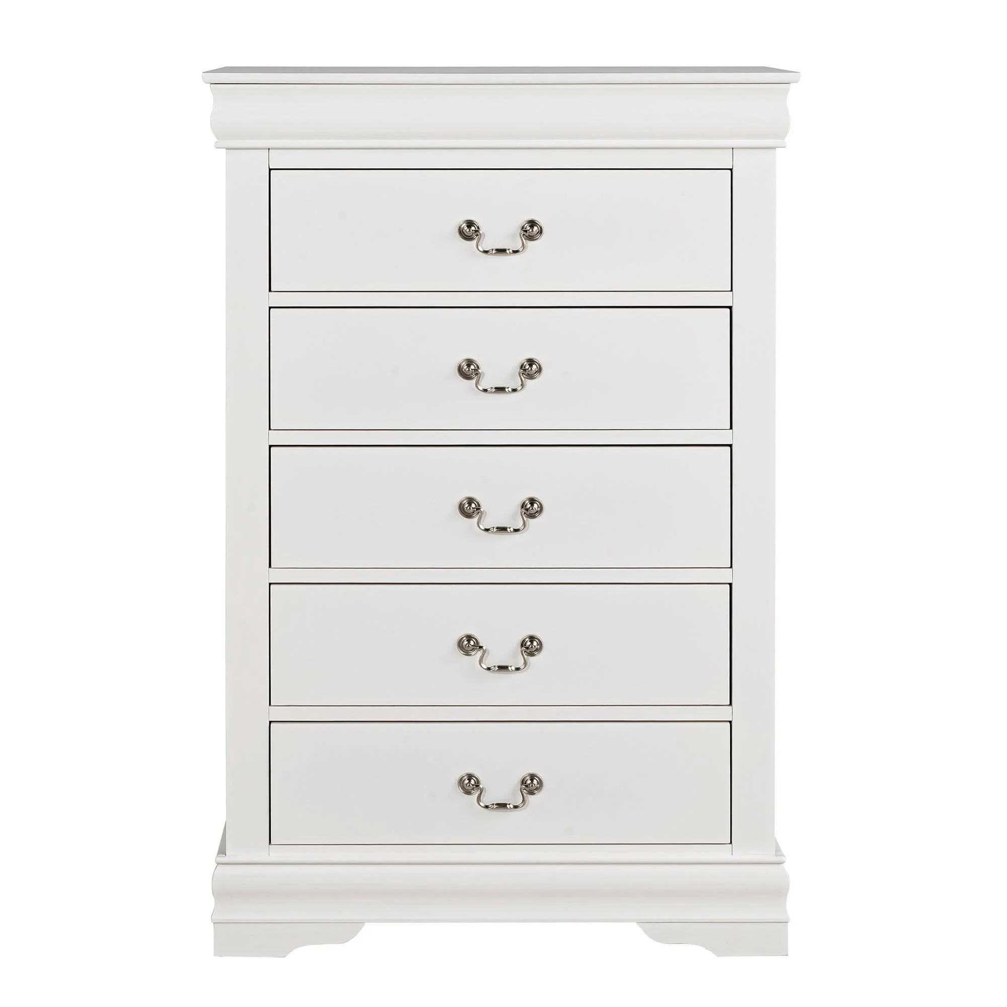 Parrot Uncle Transitional 5-Drawer 31.5-Inch Wide Chest of Drawers with Bracket Feet