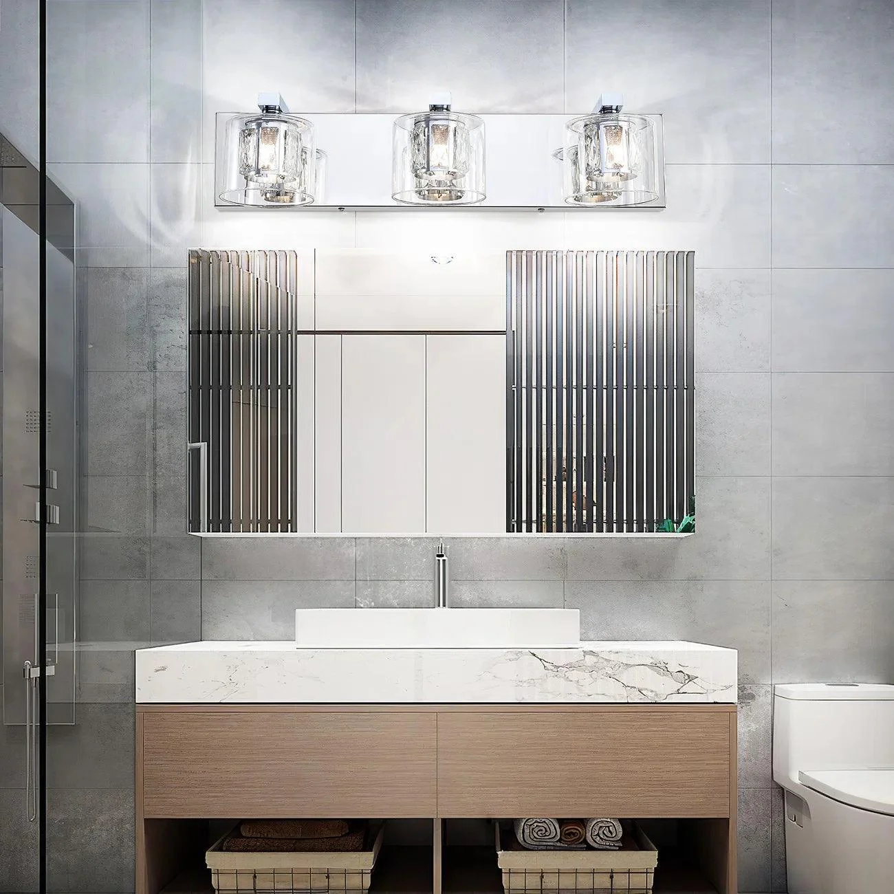 Parrot Uncle Kolt Modern 3-Light Bathroom Vanity Light