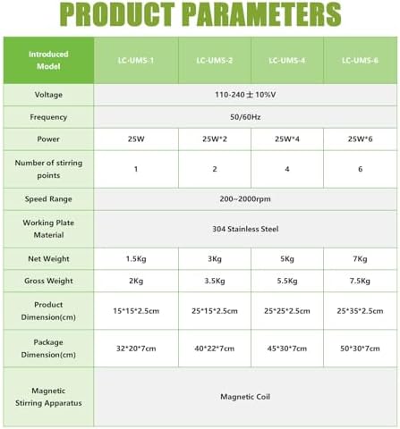 Adjustable Multi-Position Magnetic Stirrer, 200-2000 RPM, 1/2/4/6 Channels for Home & Lab Use, High-Speed Magnetic Stirring, Perfect for Chemistry & DIY Projects