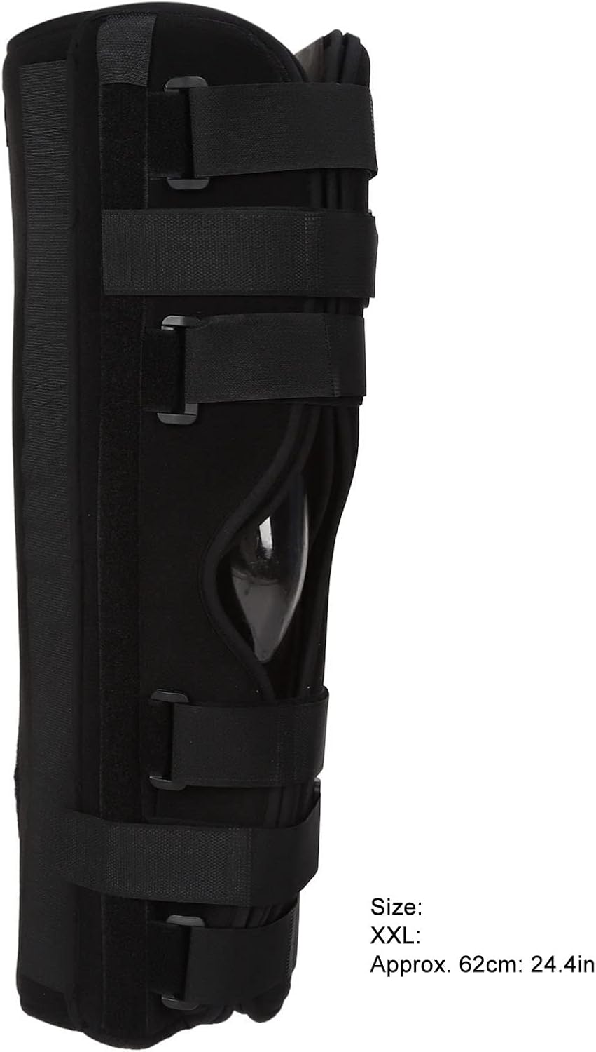 Knee Braces, 3 Panel Adjustable Knee Leg Splint Pain Reduce Speed Recovery Knee Leg Immobilizer for Sprains Dislocations Injuries (XXL)