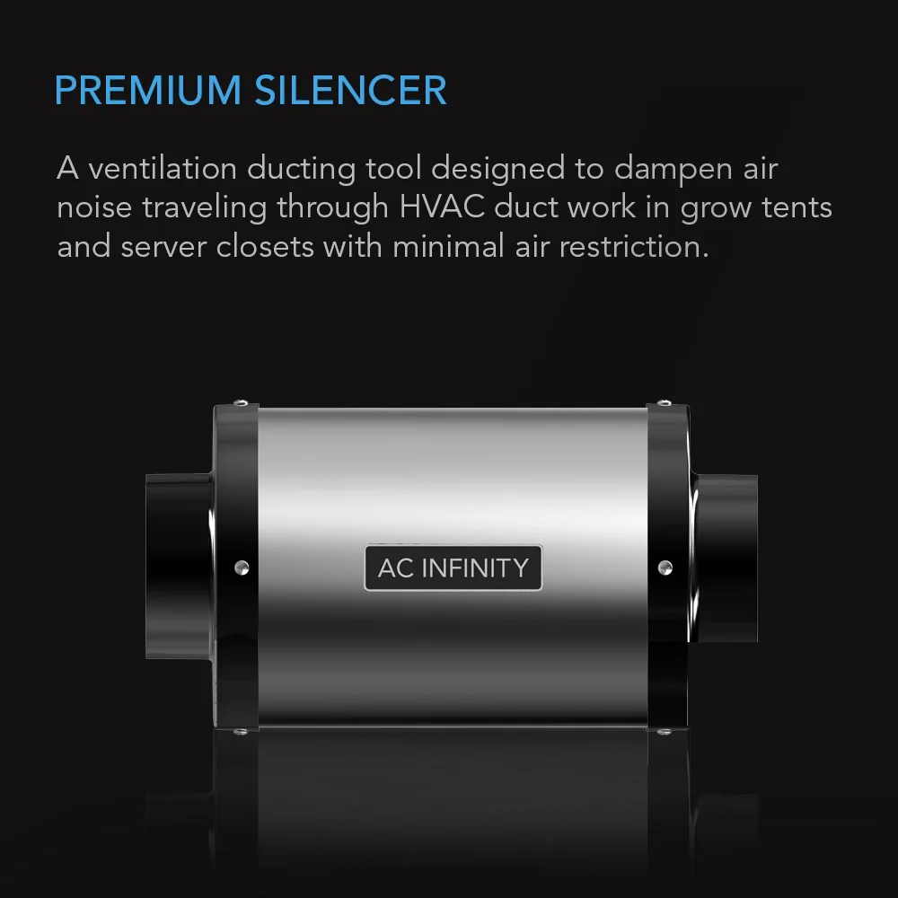 AC Infinity Silencer for 8-in Duct Fan