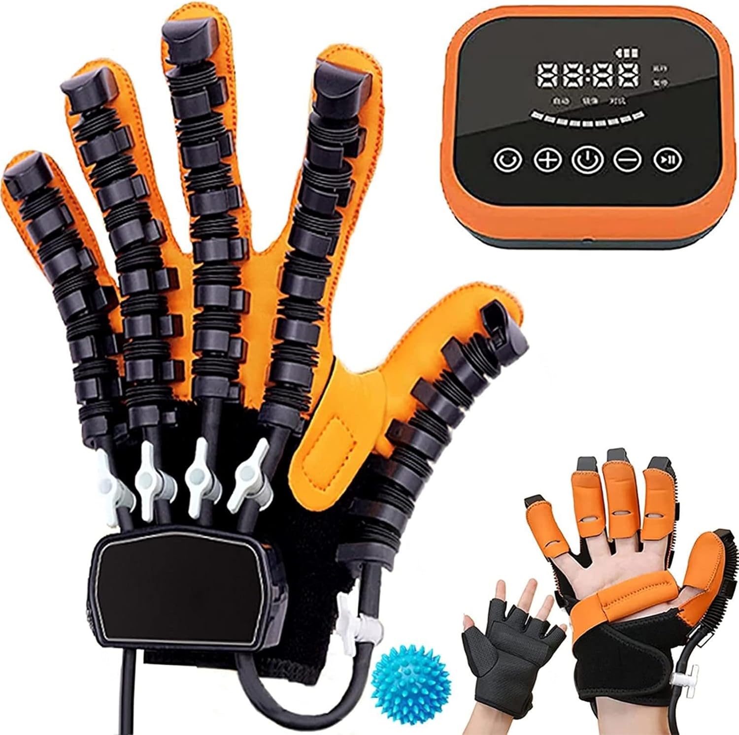 Rehabilitation Robot Gloves Hand Dysfunction Patient Training Device with Hand Dysfunction Independently Rehabilitation Training,Right-L