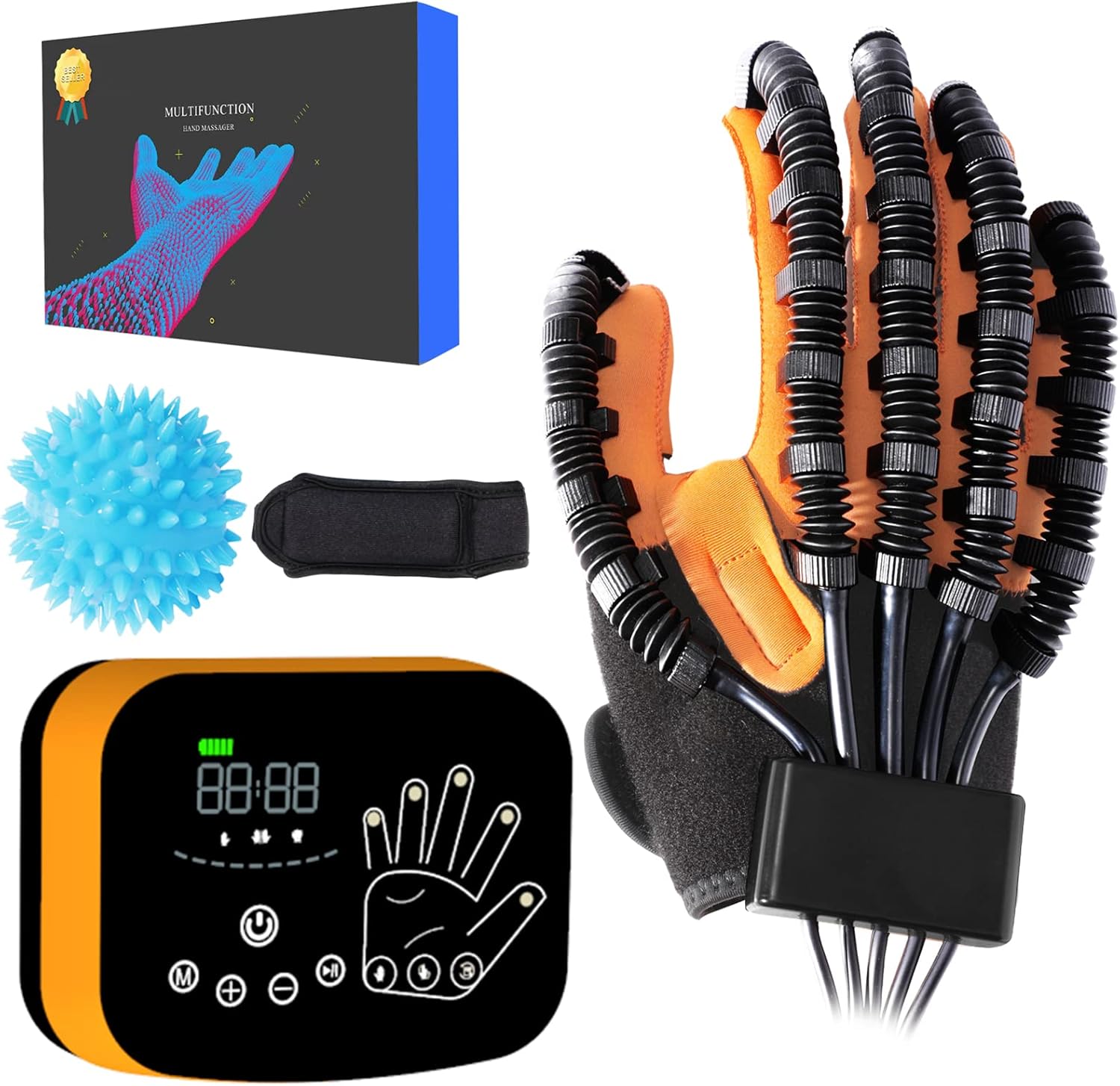 Upgraded Stroke Hand and Finger Function Rehabilitation Robot Gloves,arthriti Hemiplegia Stroke Cerebral Palsy Hand Paralysis Patients Recovery Physiotherapy Equipment,hand Exercisers for Therapy