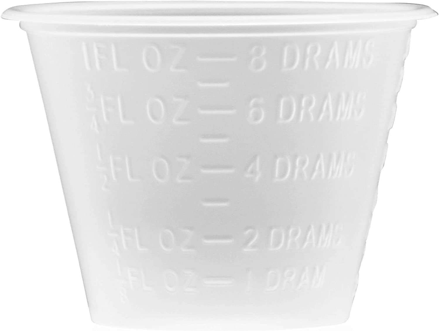 Plastic Medicine Cups 10,000 Small Disposable Graduated 1 OZ Measuring Cup with Embossed Measurements in Tablespoons, Drams, CC's, ML and OZ for Liquid & Dry Medication, Epoxy, Oils, Paint and Stain…