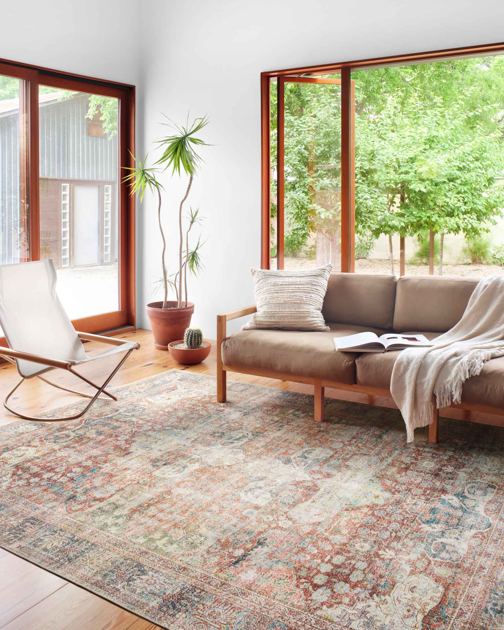 Loloi II Loren Collection - Traditional Power Loomed Rug in Brick (LQ-14)