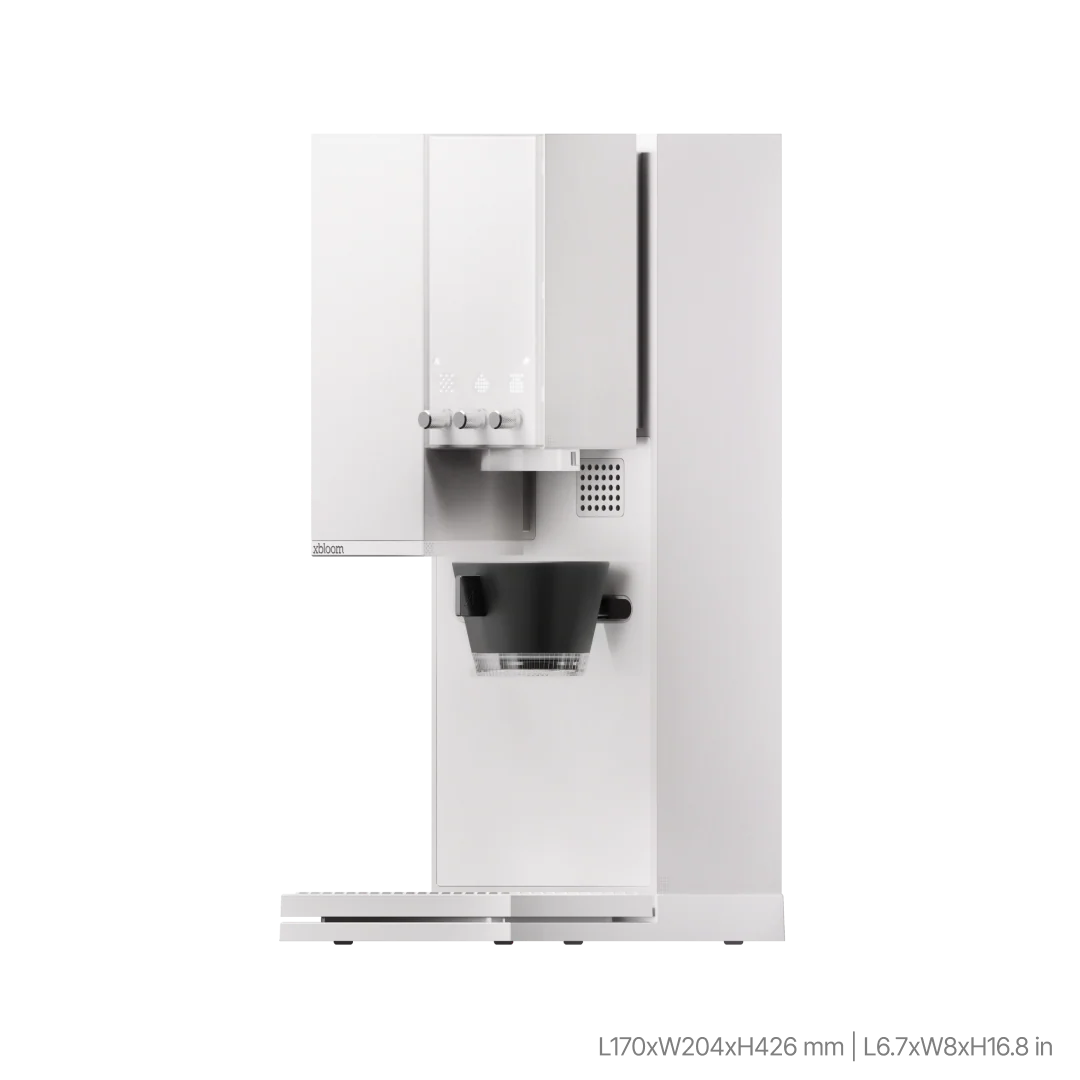 xBloom Studio Smart Automatic Pour Over Coffee Maker with All-in-one System with Integrated Grinder, Brewer, and Scale.