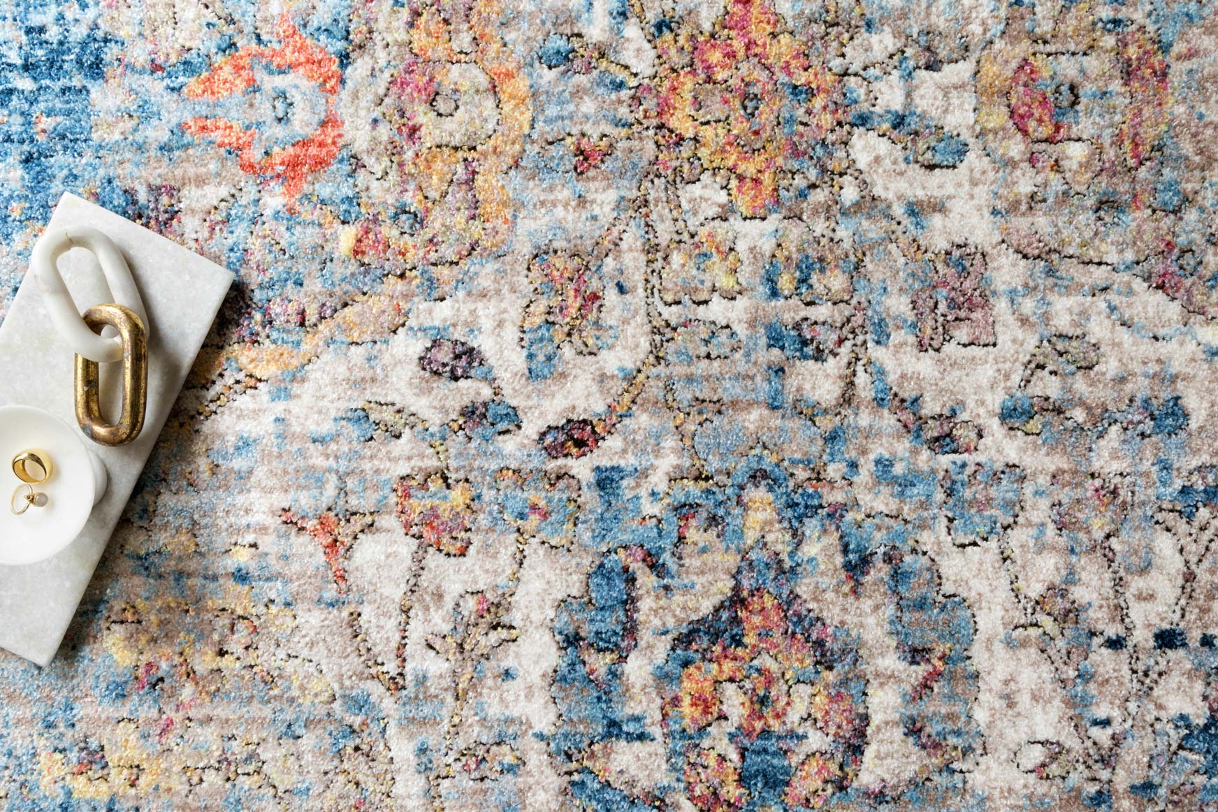 Loloi Medusa Collection - Contemporary Power Loomed Rug in Blue (MED-04)