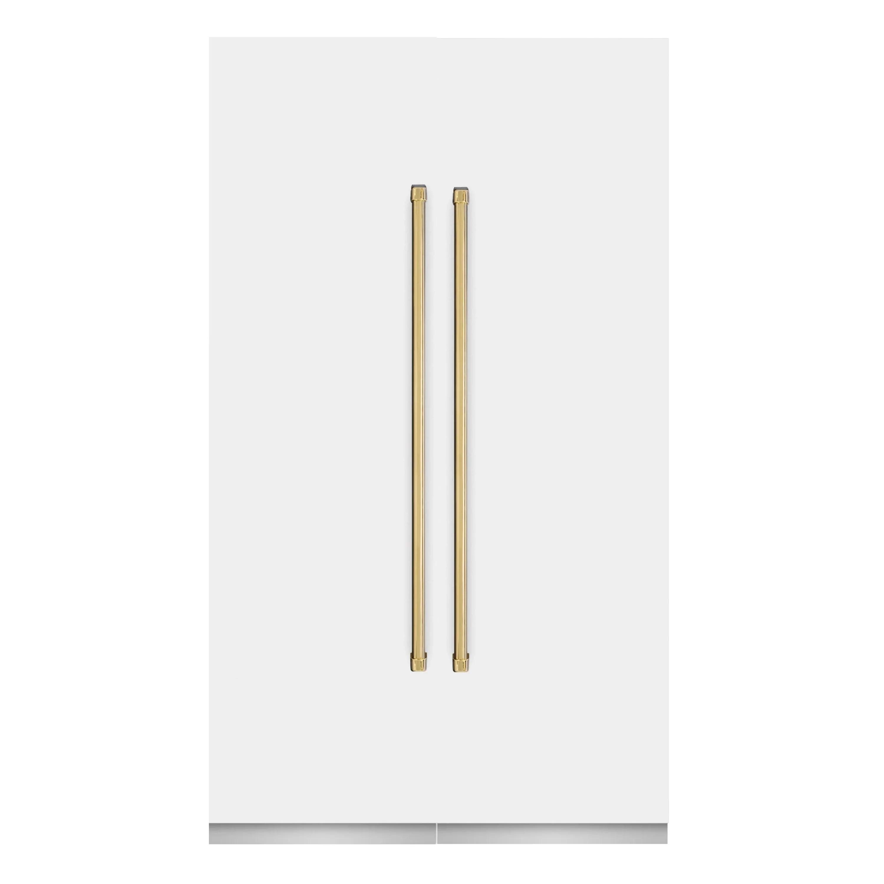 ZLINE 48-Inch Column 12.5 Cu. Ft. Refrigerator and 12.4 Cu. Ft. Freezer in White Matte with Gold Accents