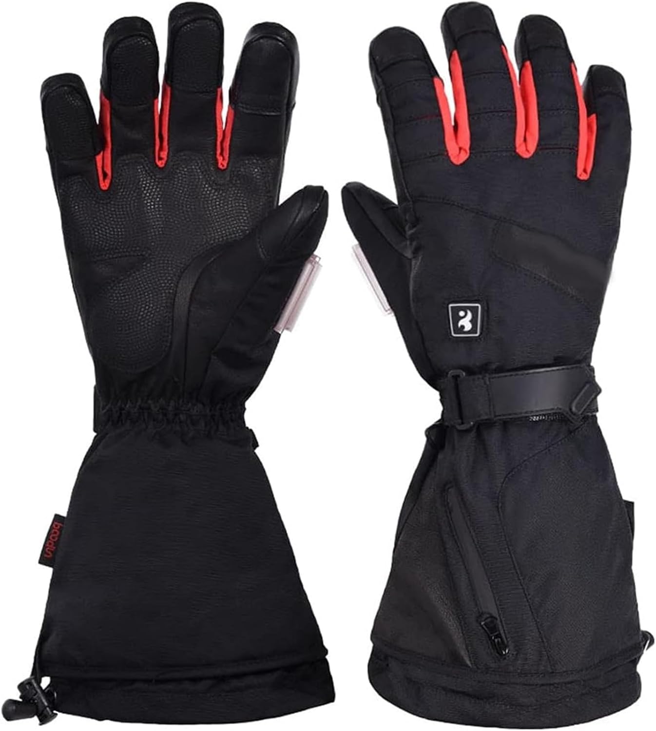 Winter Gloves,Heated Gloves, 3000 MAh Rechargeable Electric Arthritis Hand Warmer Heated Ski Gloves Mittens Snow Winter