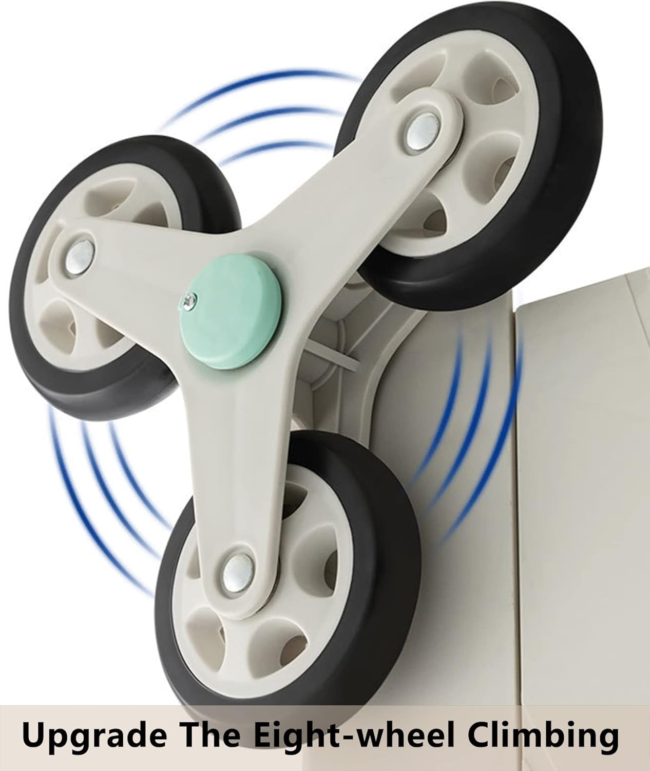 Carts with Wheels Folding Boot Cart Stair Premium 8 Wheel Large Climber Shopping Cart Adjustable Handles with Brake Function for Restaurants Kitchen Home 40 L