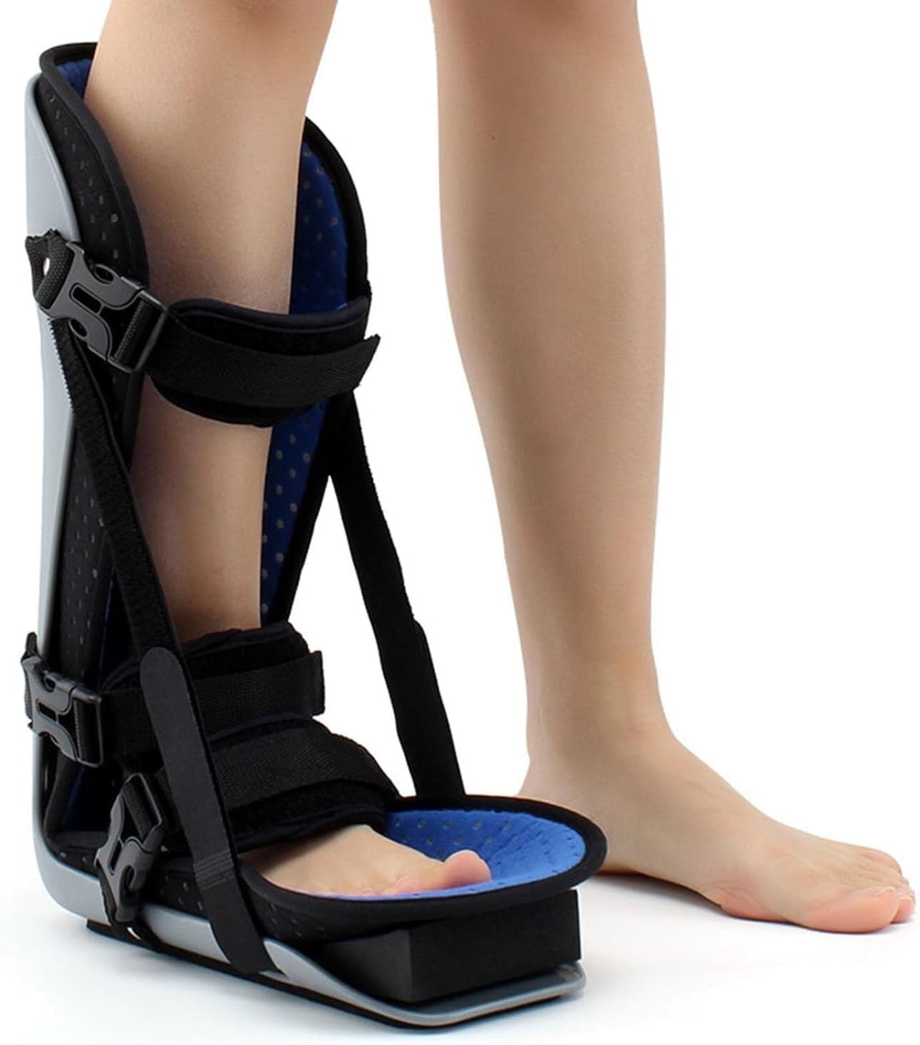 Plantar Fasciitis Night Splint Adjustable Plantar Night Splint Ankle Stabilizer Brace for Men and Women for Heel Spur, Postoperative Recovery(B Right,Medium)