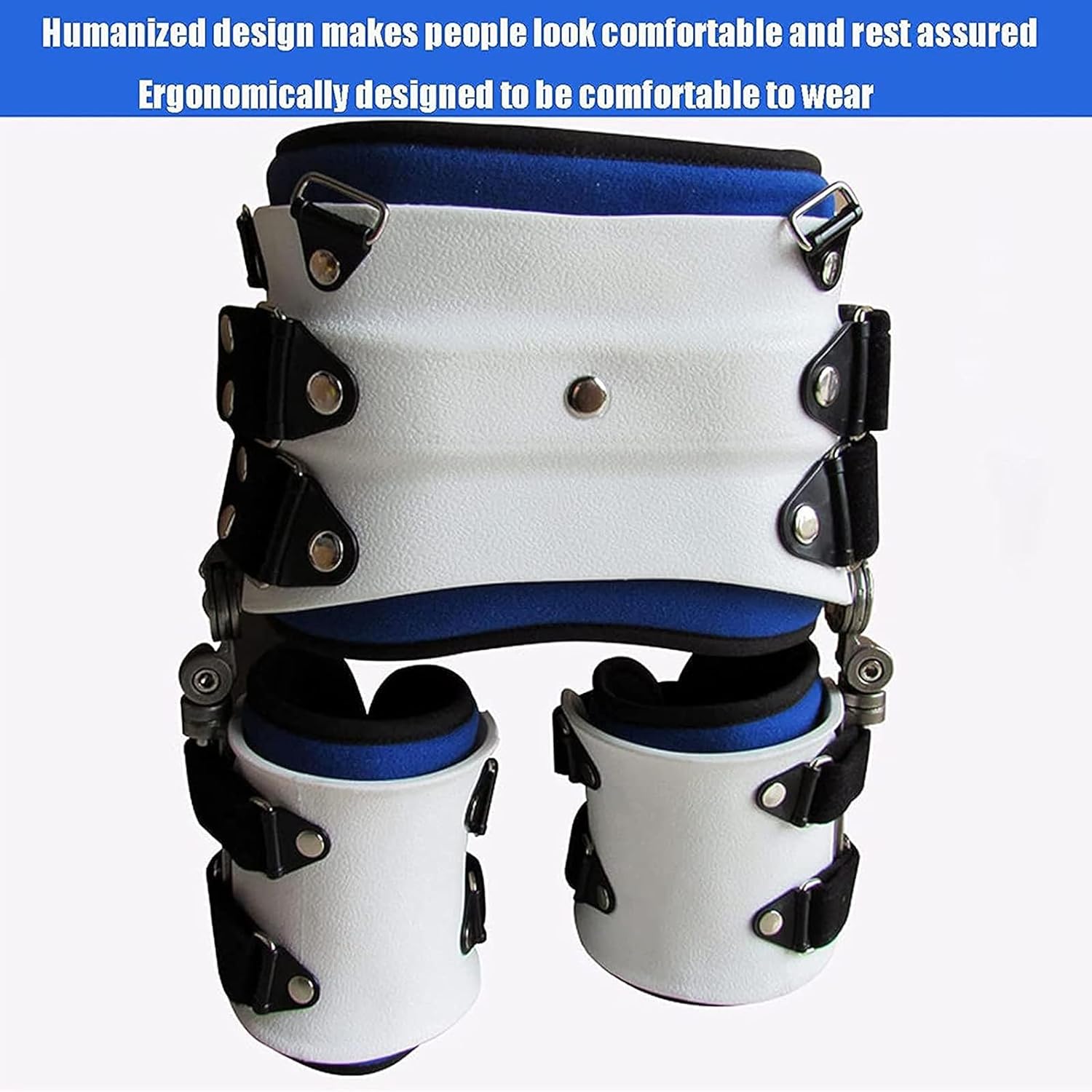 Hip Joint Abduction Fixation Brace, Joint Dislocation of Hip Abduction Orthosis Fixation Hinge, Adjustable Support for Joint Pain-Post Op Hip Brace,S,M