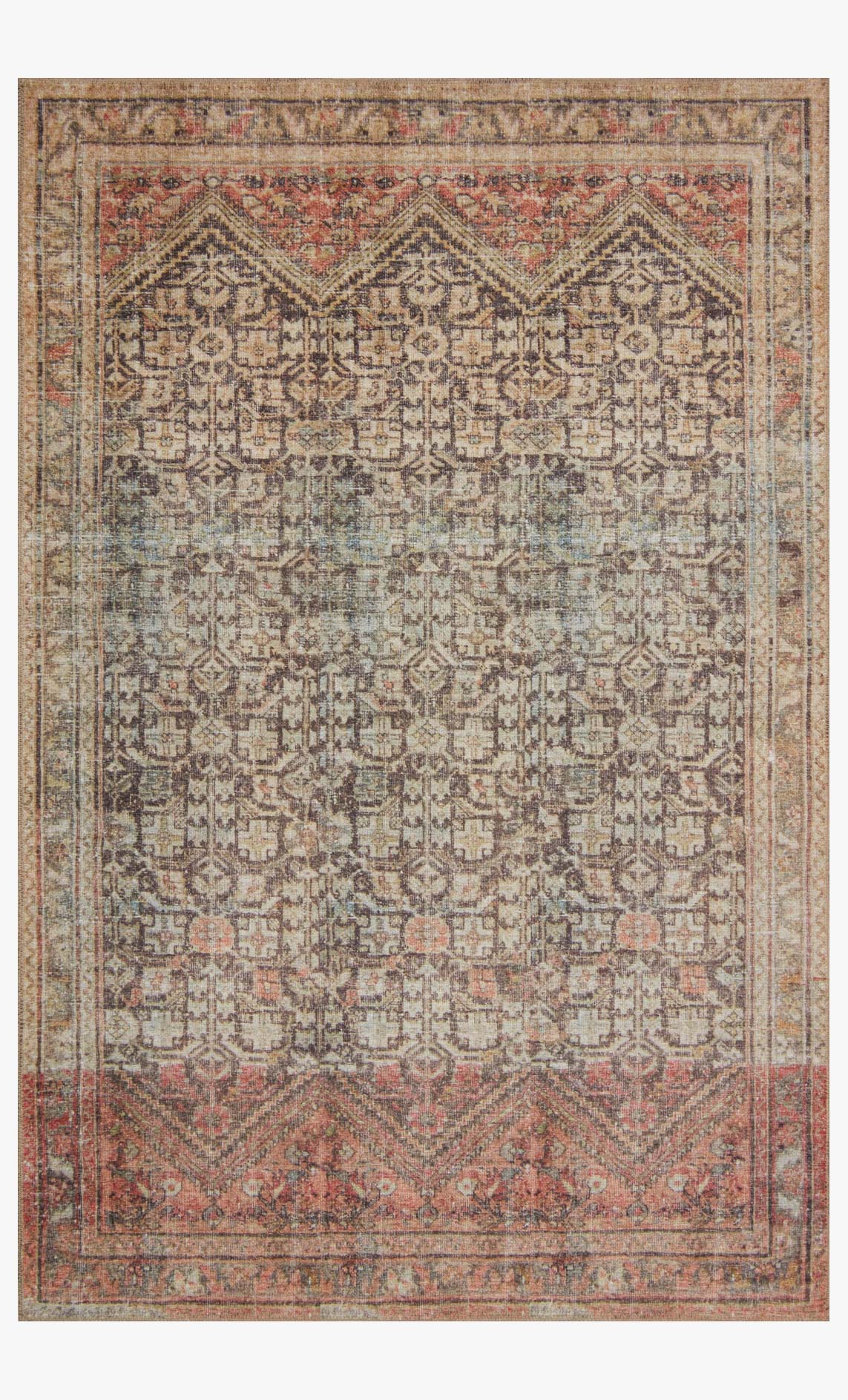 Loloi II Loren Collection - Traditional Power Loomed Rug in Charcoal (LQ-17)