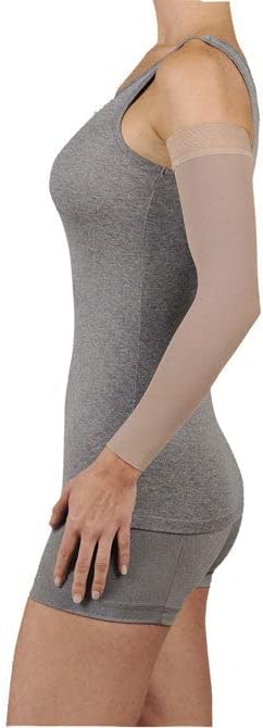 Juzo Dynamic Varin 3512 30-40mmhg Armsleeve with Silicone Top Band for Women