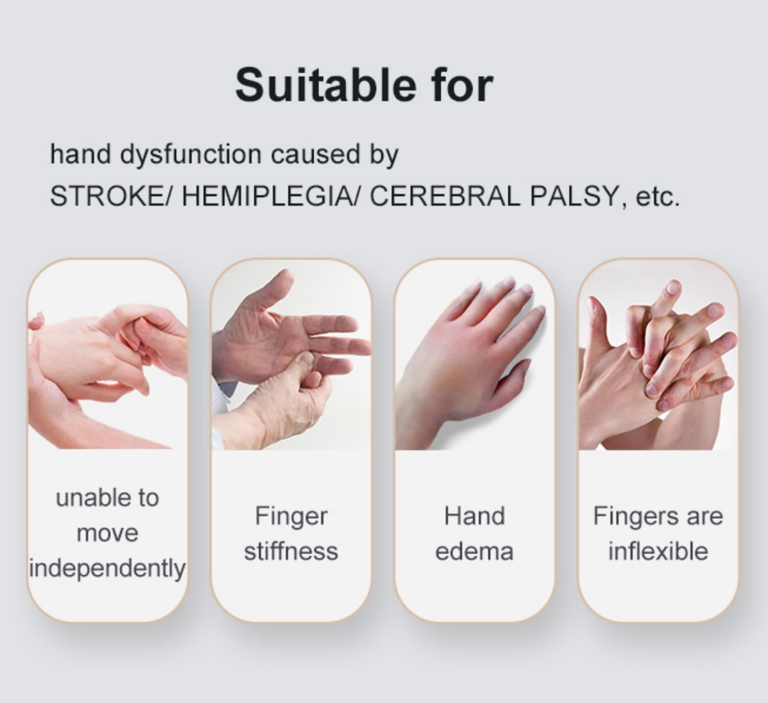 Pediatric Rehabilitation Robotic Glove, C10 Model Finger Rehabilitation Trainer with Adjustable Strength, Self-Training Recovery Equipment for Home Use