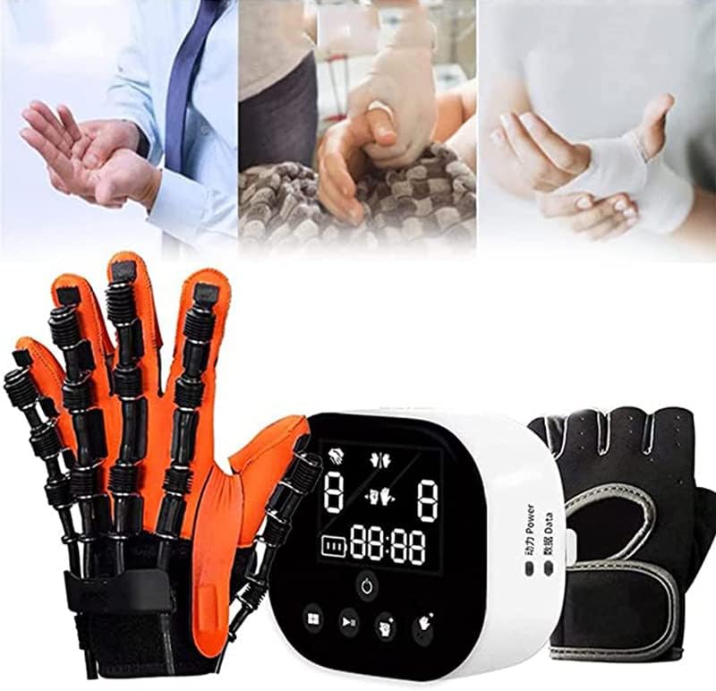 Rehabilitation Robot Glove, Stroke Hemiplegia Finger Wrist Training, Finger Orthosis Functional Hand Splint, for Hand Dysfunction Patients Exercise Finger,righthand-5yearsold