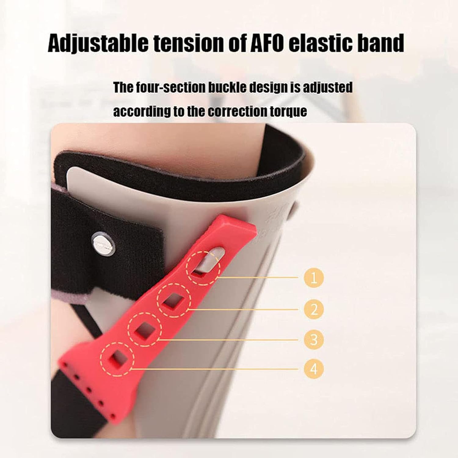 Drop Foot Orthosis, Drop Foot Postural Correction Brace, Foot Up Ankle Foot Drop Orthosis Support Splint, Foot Drop Brace Splint Hemiplegia Rehabilitation Training Tool, Medium, Left