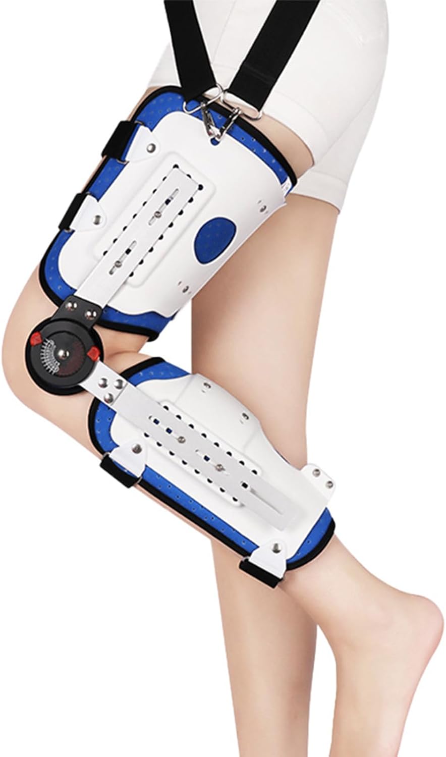 Knee Support, ROM Knee Brace, Adjustable Rehab Knee Immobilizer Knee for Acl, MCL and Pcl Injury, Knee Stabilizer for Men and Women,