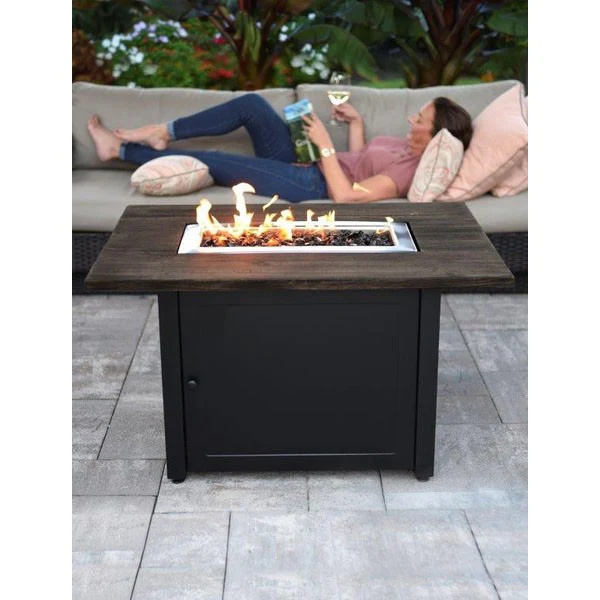 Endless Summer Marc Rectangular LP Outdoor Gas Fire Pit Table