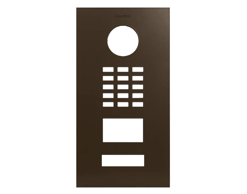 DoorBird Front Panel for D2101V in Terra Brown, RAL 8028