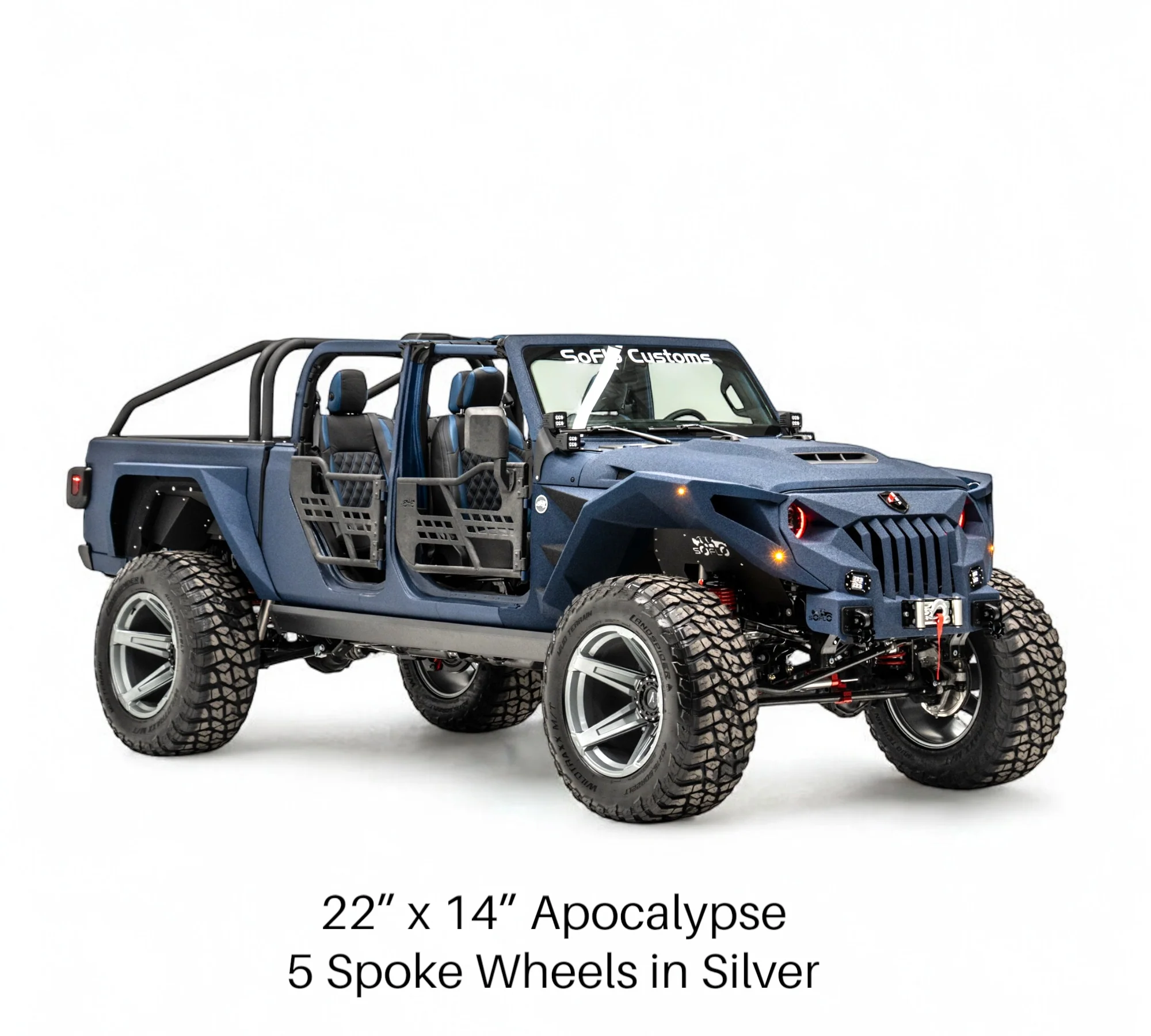 Apocalypse 5 Spoke Wheel for Jeep Wrangler and Gladiator 5 Lug (Bronze)