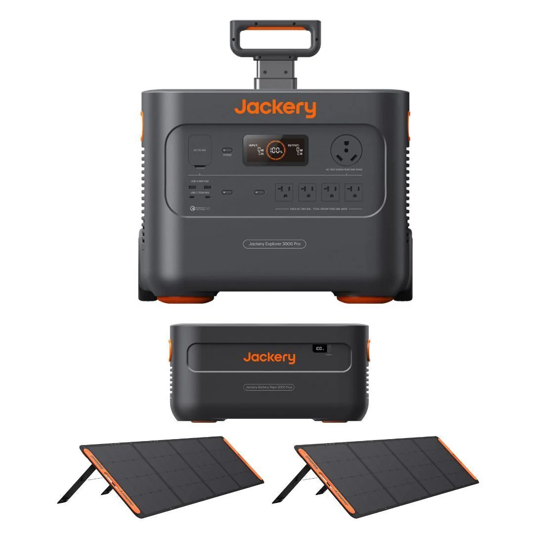 Jackery Explorer 2000 Plus Portable Power Station with 2x SolarSaga 200W Panel