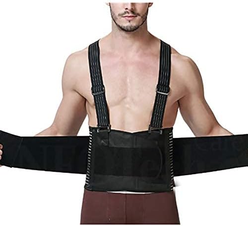 Posture Corrector Lumbar Support Belt Brace Back Pain Straightener High Elastic Protect Lumbar Spinal Shoulder Straps Working Support s Y001 Back Brace (Size : S)