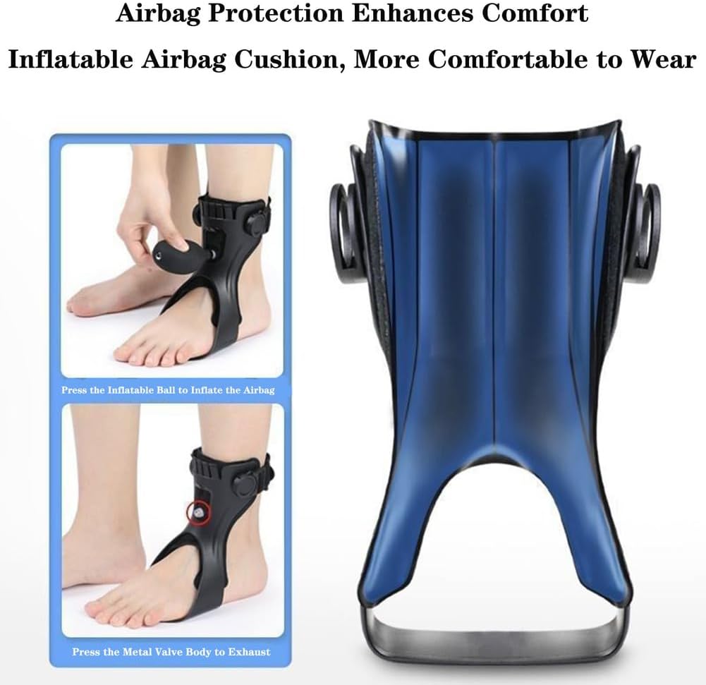 SFKLYU Othopedic Drop Foot, Ankle Stabilizer Brace, Sleeping Drop Foot Support, AFO Drop Foot Splint for Treating Plantar Fasciitis and Achilles Tendonitis,C a Pair