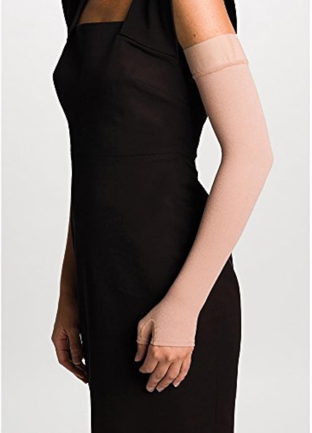 Sigvaris Advance Armsleeve 20-30 mmHg Advance Arm Sleeve with Gauntlet Plus - Beige - Large