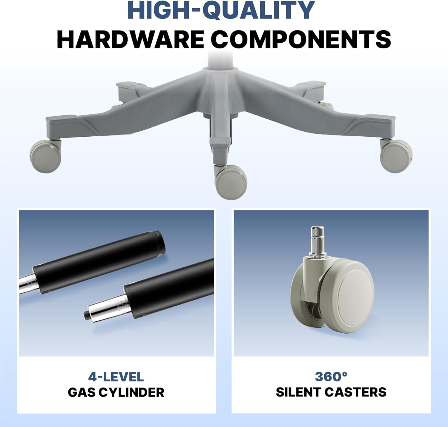 Mesh Ergonomic Office Chair with 4D Armrests,High Back Mesh Gaming Chair with Lumbar Support,Adjustable Seat Depth,2D Headrest for Big & Tall