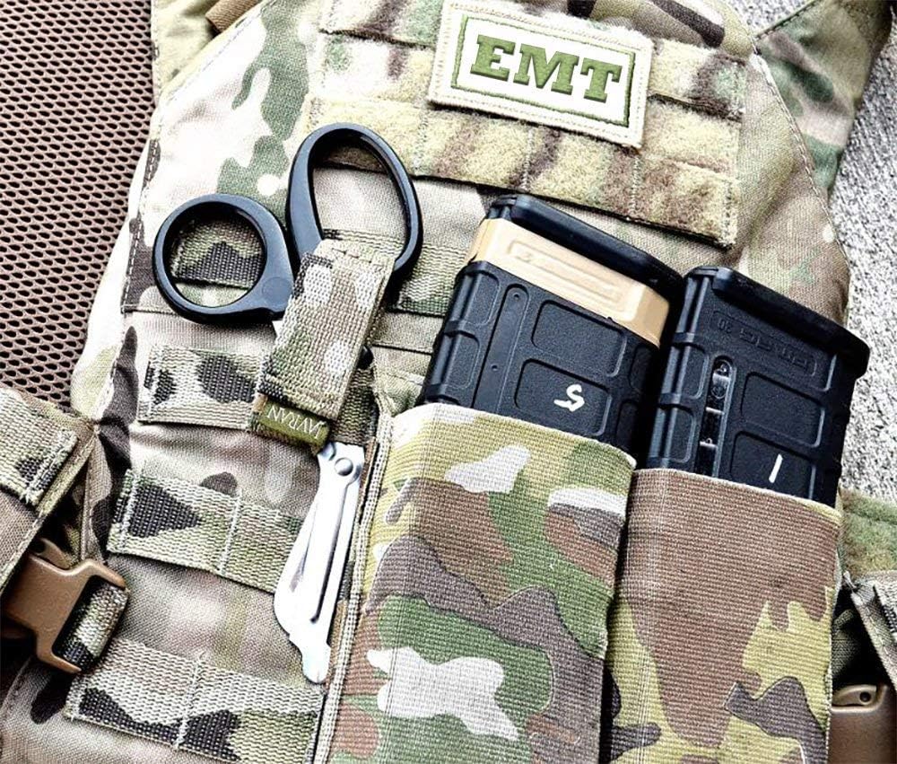 SURGICAL ONLINE Trauma, EMT, Firefighter Shears Cutter â€“ Black Durable Coated Stainless Steel Bandage Scissors (100)