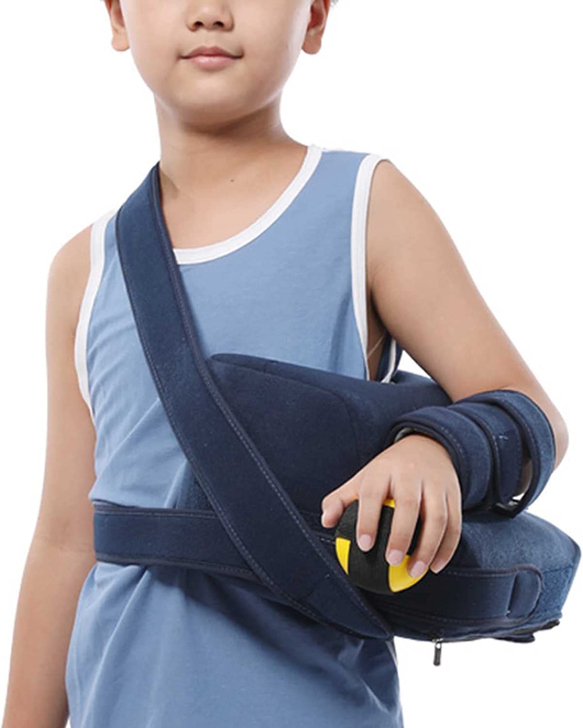 HAILM Children's Shoulder Abduction Pillow,Medical Support Strap, Shoulder Immobilizer for Broken Fractured Arm, Shoulder Rotator Cuff Support Brace,R