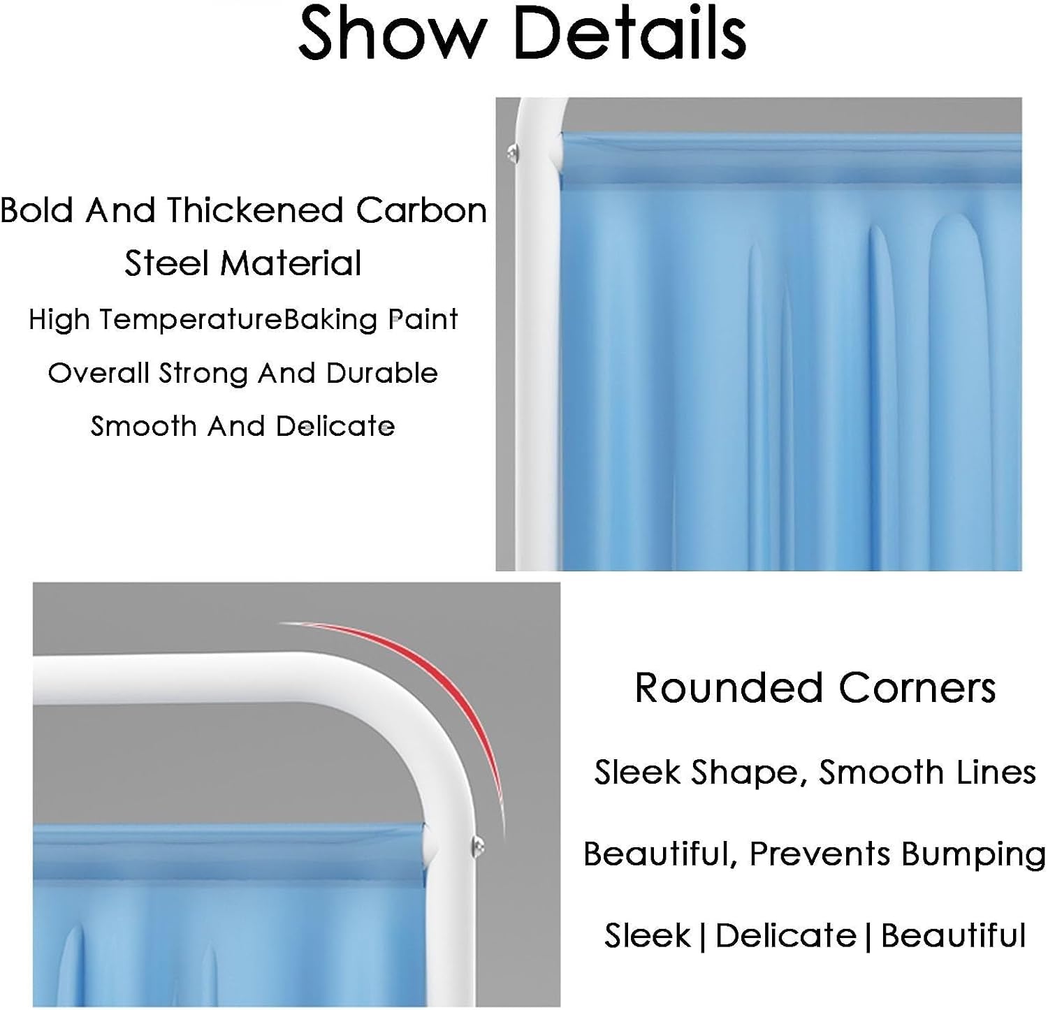 Foldable Medical Privacy Screen - 6ft High Room Divider, 3-Panel Temporary Fence for Clinics, Patient Privacy, Exam Rooms, Medical Use, Portable Partition