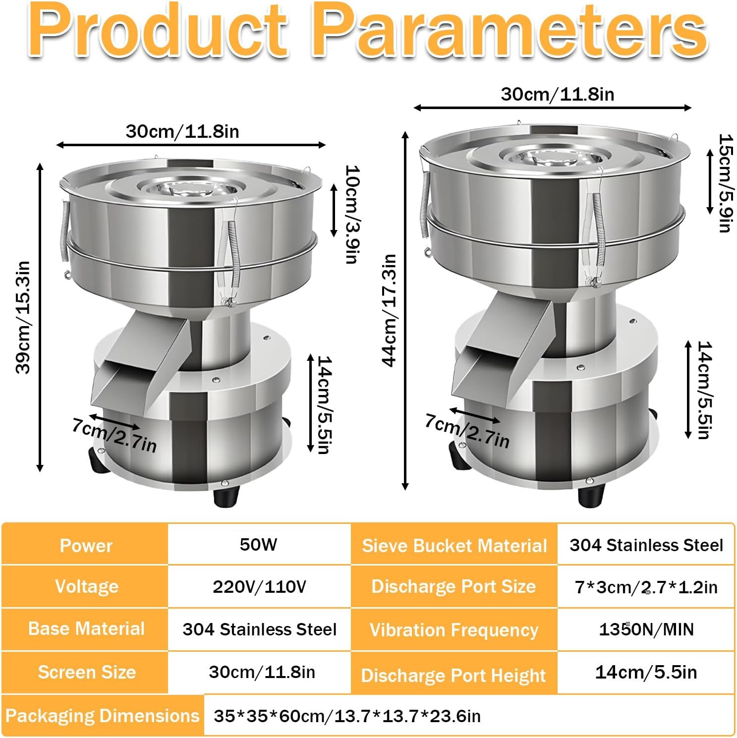 Compact Automatic Powder Sifter, Electric Vibrating Sieve Machine with 40/60 Mesh Screen for Small Batch Baking, Lab Use, and Home Kitchen 220V10cm-60mesh