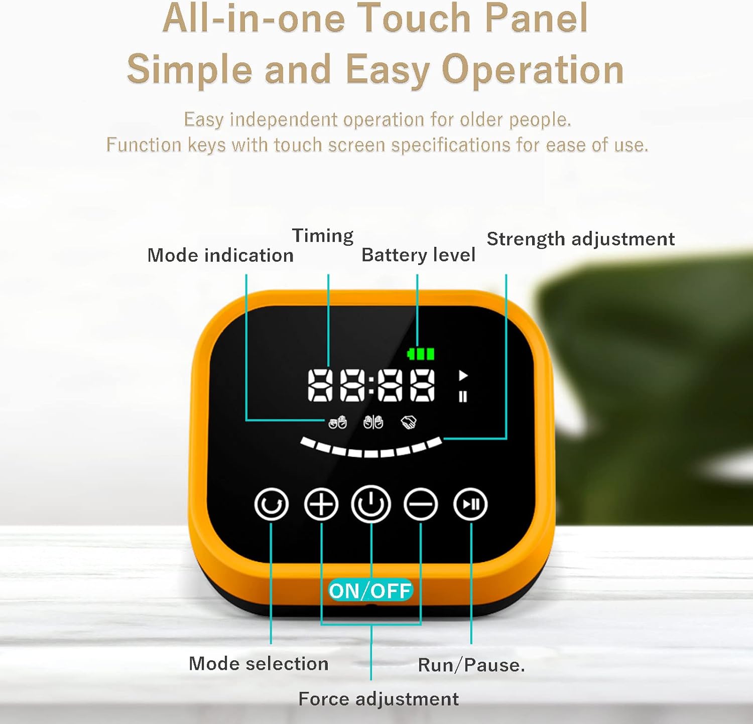 Rehabilitation Robot Glove, Rehabilitation Training Gloves, Finger Training, Finger Orthosis, Functional Hand Splint for Long-Term Relief(Size:XL-Right,Color:Orange)