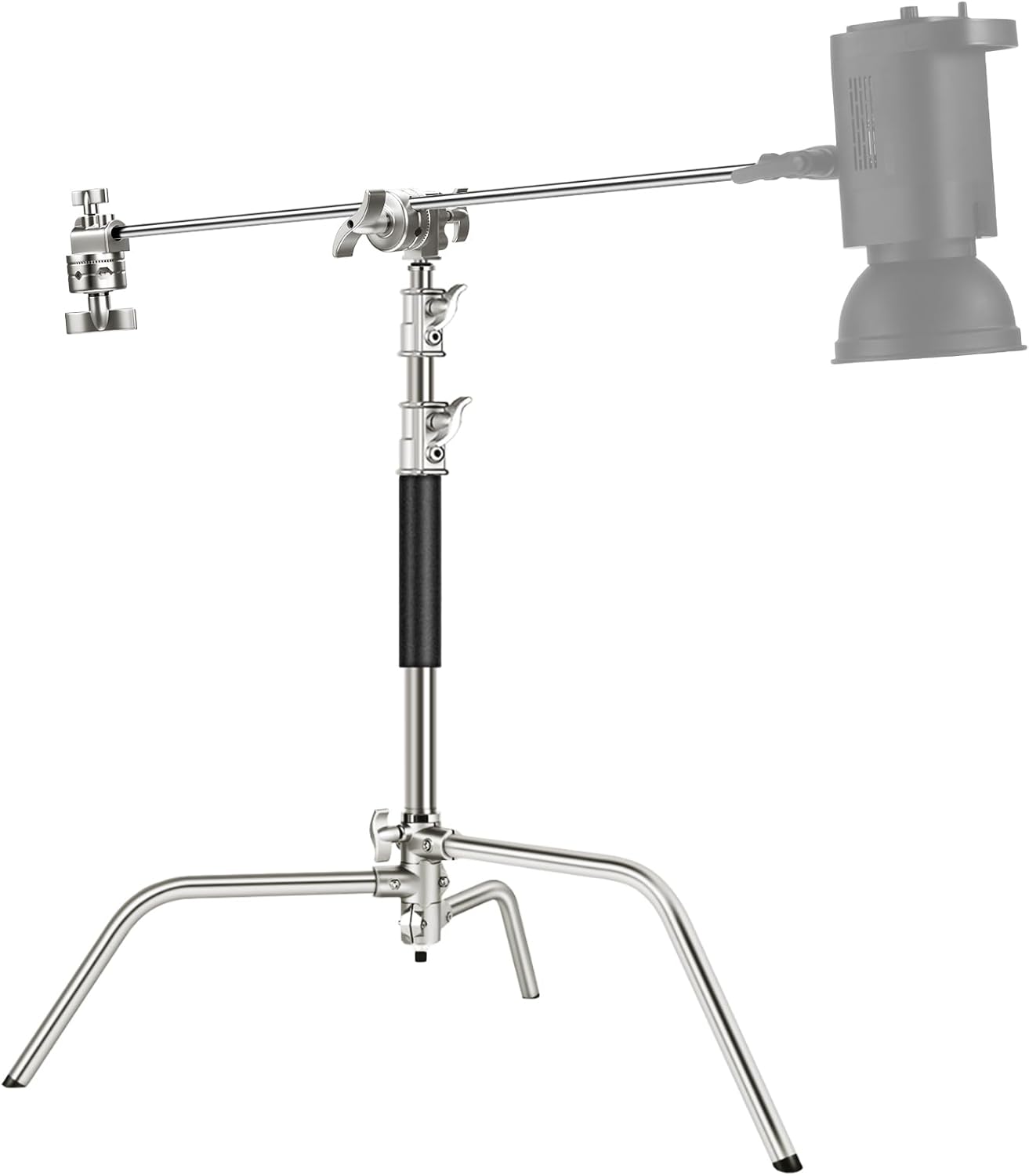 NEEWER Pro 100% Stainless Steel Heavy Duty C Stand with Boom Arm, Max Height 68