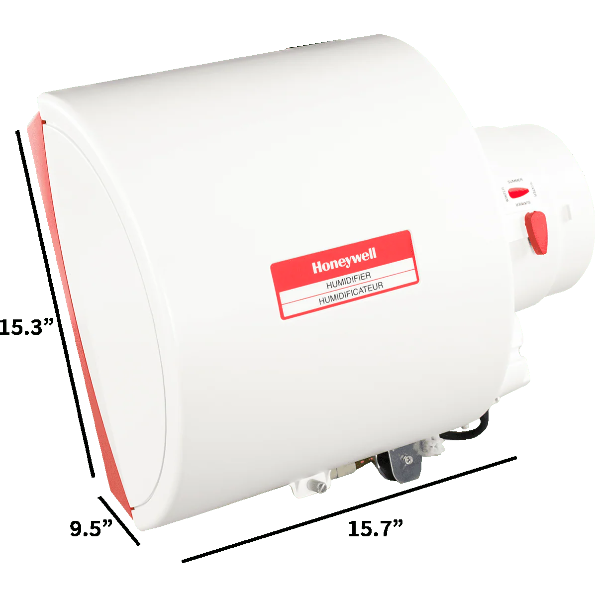 Honeywell HE240D Whole House Bypass Flow-Through Humidifier