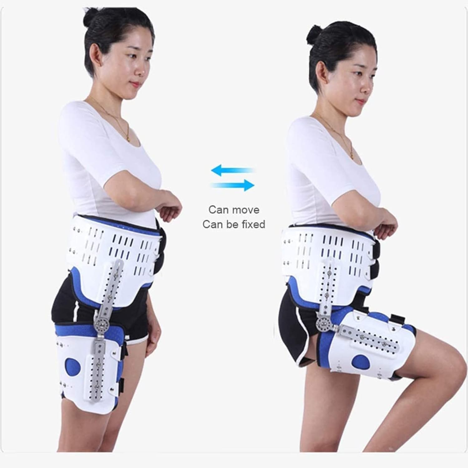 Hip Abduction Orthosis Hip Stabiliser Support Brace Adult Hinged Hip Joint Protection Device Sciatic Nerve Pain Relief for Hip, Groin, Hamstring, Thigh Recovery Stabilize