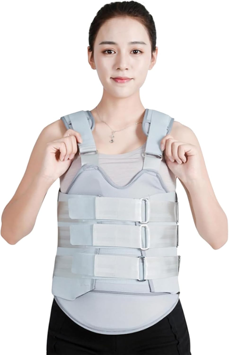 Thoracolumbar Supports Brace, Adjustable Lumbar Spine Orthosis Fixed Support Scoliosis Posture Thoracolumbar Fixed Brace,L