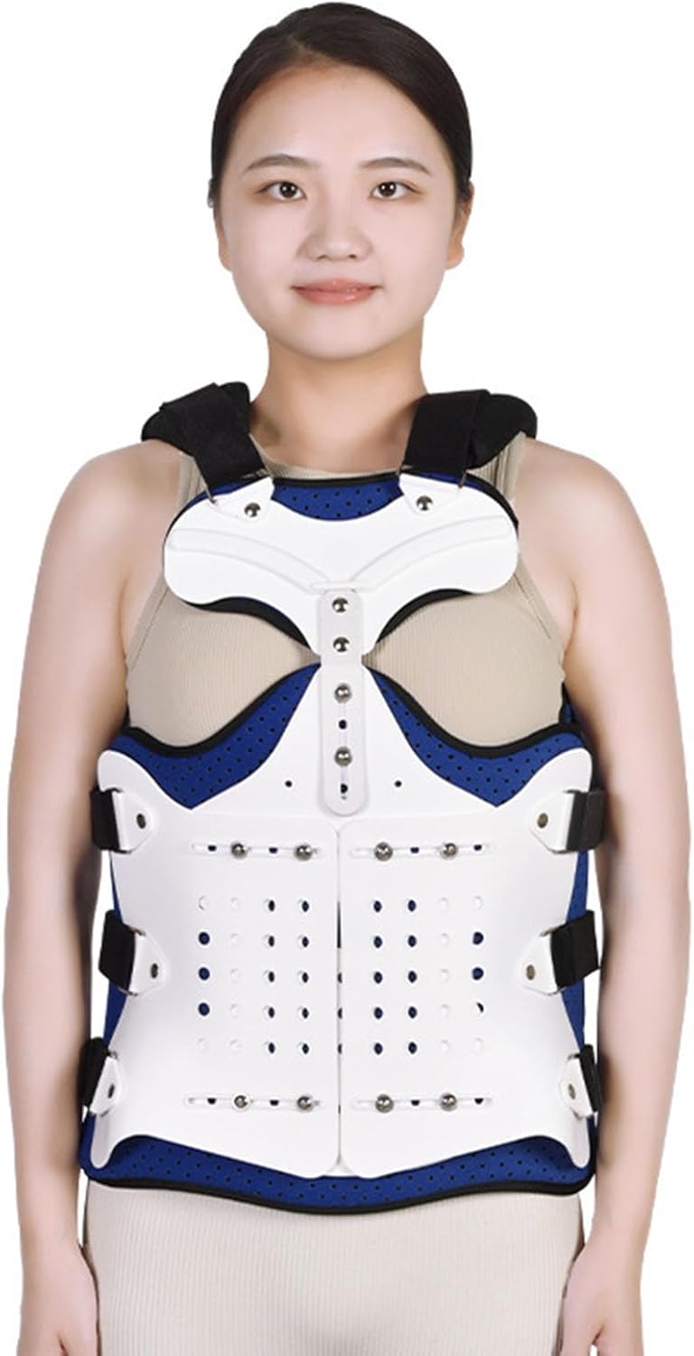 Adjustable Thoracolumbar Orthosis Support Spine Decompression Back Brace Thoracolumbar Fixation Brace for Neck Back Shoulder Pain Relief,A-A